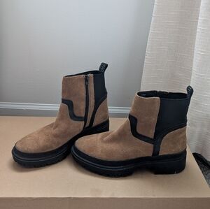 Lucky brand Brown and Black Ankle Boots